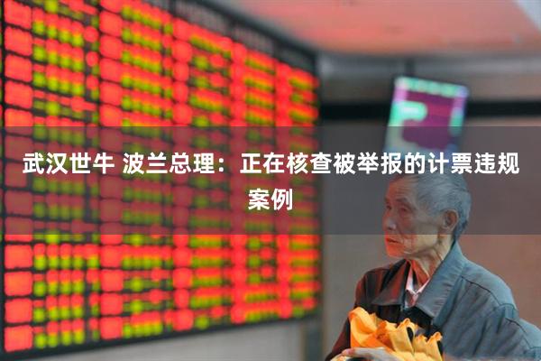 武汉世牛 波兰总理：正在核查被举报的计票违规案例