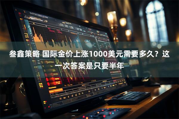 叁鑫策略 国际金价上涨1000美元需要多久？这一次答案是只要半年